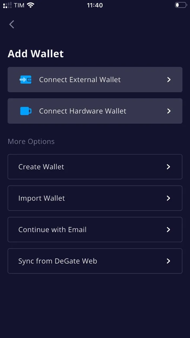 DeGate Wallet Seed Phrase